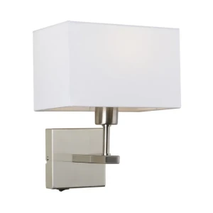 Italux Norte  Lampa przyłóżkowa WL-1122-1-A-SN-RC-WH Nikiel