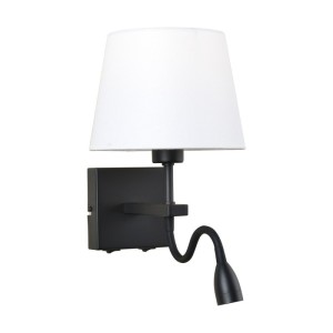 Italux Norte  Lampa przyłóżkowa WL-1122-2-BL-BM-RO-WH Czarny mat