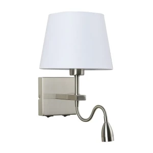 Italux Norte  Lampa przyłóżkowa WL-1122-2-BL-SN-RO-WH Nikiel