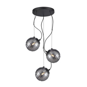 Italux Perona  Lampa wisząca PND-92389-3A-BK Czarny mat