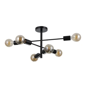 Italux Piansi  Lampa wisząca PND-4025-6-BL Czarny mat