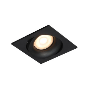 Italux Ponar  Lampa wpuszczana sufitowa DL-26451-GU10-BK Czarny piaskowany