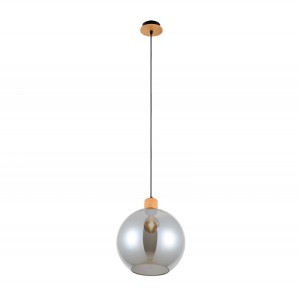 Italux Potan  Lampa wisząca PND-67497-WO-SG Drewniany, czarny