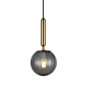 Italux Ravena  Lampa wisząca PND-2324-1 BRO+SG Mosiężny, dymiony