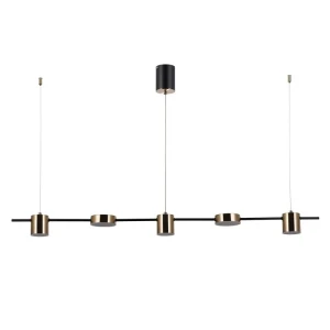 Italux Remdal  Lampa wisząca PND-16374-5-BK-3K Mosiężny