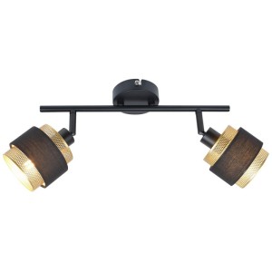 Italux Renez  Reflektorek SPL-95820-2 Czarny, złoty, tkanina