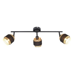 Italux Renez  Reflektorek SPL-95820-3 Czarny, złoty, tkanina
