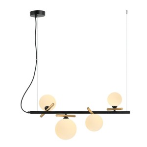 Italux Reverso  Lampa wisząca PND-5622-4-BK-W Czarny, złoty