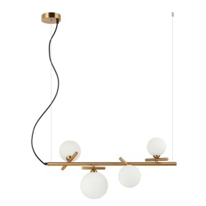 Italux Reverso  Lampa wisząca PND-5622-4-BRO-W Mosiężny