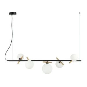Italux Reverso  Lampa wisząca PND-5622-5-BK-W Czarny, złoty
