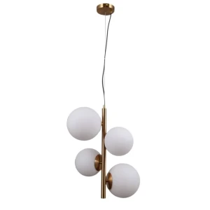 Italux Riga  Lampa wisząca PND-44213-4-HBR Miodowy mosiężny