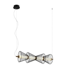 Italux Sanke  Lampa wisząca PND-63849-4-BK Czarny