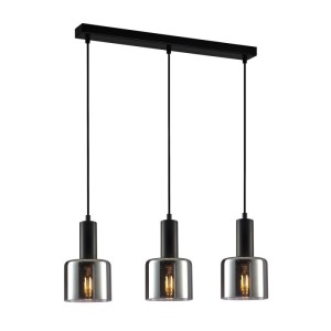 Italux Santia  Lampa wisząca PND-65342-3-BK+SG Czarny