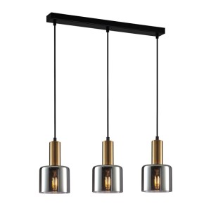 Italux Santia  Lampa wisząca PND-65342-3-BRO+SG Miedziany
