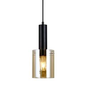 Italux Sardo  Lampa wisząca PND-5581-1-BK+AMB Czarny