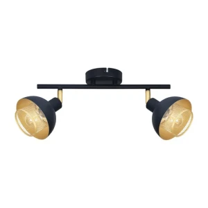 Italux Savio  Reflektorek SPL-27357-2-BK-GD Czarny mat, złoty