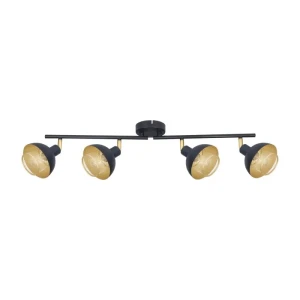 Italux Savio  Reflektorek SPL-27357-4-BK-GD Czarny mat, złoty