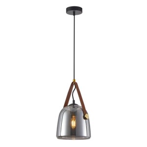 Italux Solta  Lampa wisząca PND-24342-1-BK-SG Czarny, dymiony