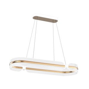 Italux Sopla  Lampa wisząca PND-63728-56W-3K-GD Złoty, biały