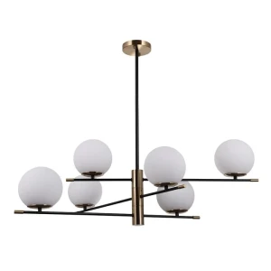 Italux Stelia  Lampa wisząca PND-43660-6 Czarny mat, antyczny brąz