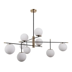 Italux Stelia  Lampa wisząca PND-43660-9 Czarny mat, antyczny brąz
