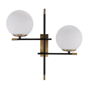 Italux Stelia  Kinkiet WL-43660-2 Czarny mat, antyczny brąz