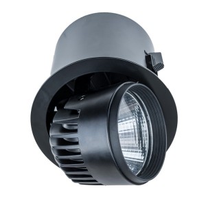 Italux Lampa wpuszczana sufitowa RA-721R/BK-WW/12 Czarny