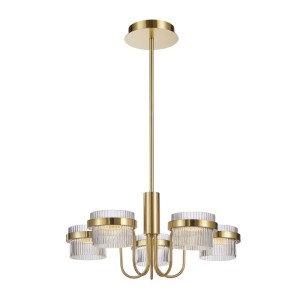 Italux Tiara  Lampa wisząca PND-77362-5-40W-GD Piaskowany złoty z połyskiem