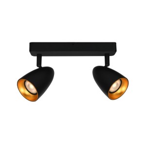 Italux Tino  Reflektorek SPL-36748-2-BK-GD Czarny, złoty