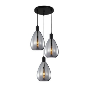 Italux Zulo  Lampa wisząca PND-27812-3A-BK-SG Czarny