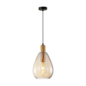 Italux Zulo  Lampa wisząca PND-27812-BRO-AMB Mosiądz