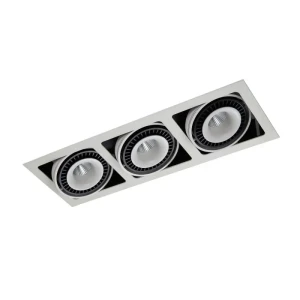 Italux Lampa wpuszczana sufitowa GL7116-3/54W WH+BL Biały mat, czarny