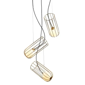 Italux Coco  Lampa wisząca MDM-3941/3 GD Złoty