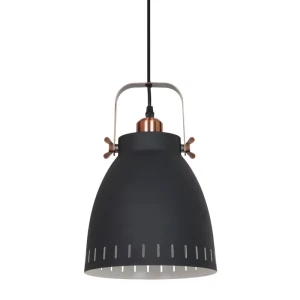 Italux Lampa wisząca MD-HN8026M-B+RC Grafitowy piaskowany, czerwona miedź