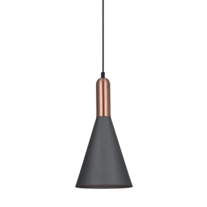 Italux Khaleo  Lampa wisząca MDM-3030/1 GR+RC Szary, miedziany