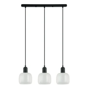 Italux Lamezia  Lampa wisząca PND-67594-3-BK+CL Czarny