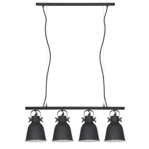 Italux Lavare  Lampa wisząca MD-HN82608-4-BK+WH Biały, czarny
