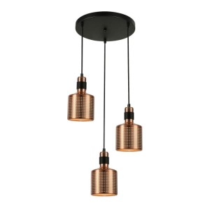 Italux Restenza  Lampa wisząca PND-2439-3-COP Miedziany