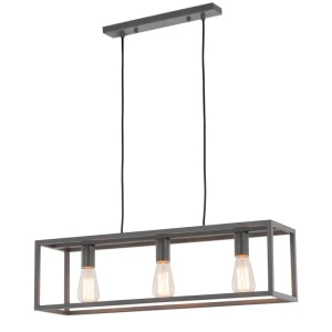 Italux Sigalo  Lampa wisząca MD-BR4367-D3 GR Szary piaskowany