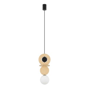 Lampa sufitowa Lampy wiszące 12W only LED Naturalne drewno NOWODVORSKI