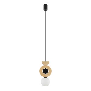 Lampa sufitowa Lampy wiszące 12W only LED Naturalne drewno NOWODVORSKI