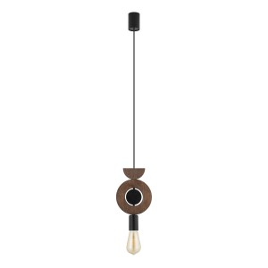 Lampa sufitowa Lampy wiszące 25W only LED Ciemne drewno NOWODVORSKI