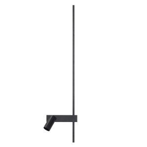 Lampa ścienna Kinkiet regulowany z włącznikiem 1x10W only LED, 1x11W LED Czarna NOWODVORSKI