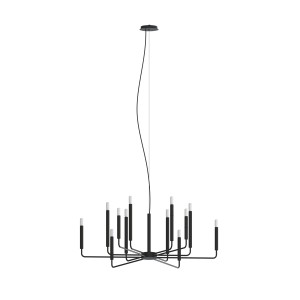 Lampa sufitowa Żyrandol 10W only LED Czarna NOWODVORSKI