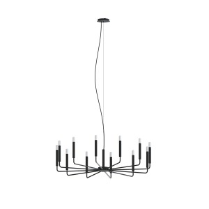 Lampa sufitowa Żyrandol 10W only LED Czarna NOWODVORSKI