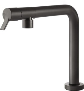 GESSI SU&GIU Bateria podokienna, czarny metal PVD