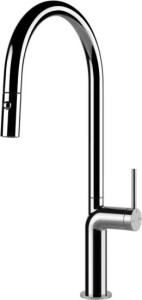 GESSI STELO Bateria jednouchwytowa, dwufunkcyjna wylewka, Chrom