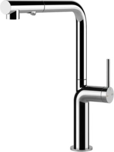 GESSI STELO Bateria jednouchwytowa,  wyciąngana wylewka, Chrom