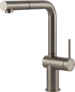 GESSI INEDITO Bateria, wyciągana wylewka, Finox (Nikiel szczotk.)