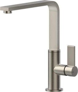 GESSI HELIUM Bateria, obrotowa wylewka, Finox (Nikiel szczotk.)